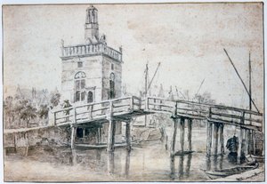 Die Brücke von Alkmaar, ca. 1648-1682 von Jacob van Ruisdael