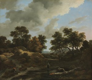 Waldige und hügelige Landschaft