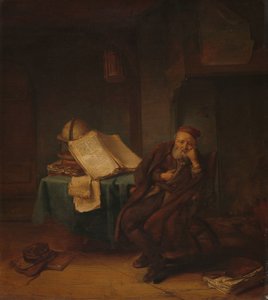 Philosoph in seinem Arbeitszimmer von Jacob van Spreeuwen