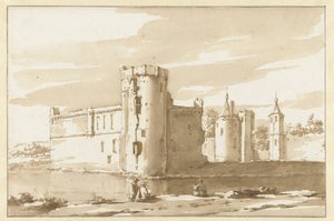 Ansicht des Schlosses St. Aldegonde in West-Souburg von Jacob van der Ulft (attributed to)