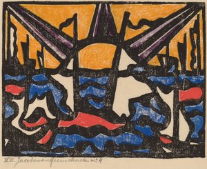 Landschaft mit Sonne, ca. 1915