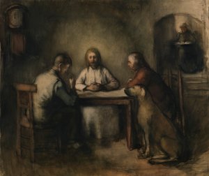 Das Abendmahl in Emmaus von Jacobs Smits