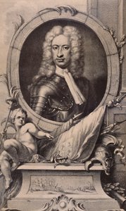 Charles Mordaunt, Earl of Peterborough und Monmouth, englischer Soldat, ca. 1740, 1894 von Jacobus Houbraken