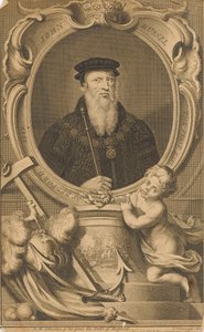 John Russel. Der erste Earl of Bedford 1549 von Jacobus Houbraken