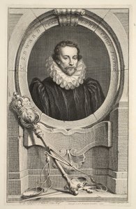 Porträt von Sir Edward Coke, Lord Chief Justice, Illustration aus 