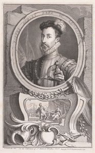 Robert Dudley, Earl of Leicester von Jacobus Houbraken