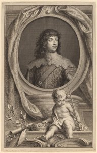 William Russell, 1. Herzog von Bedford von Jacobus Houbraken after Sir Anthony van Dyck