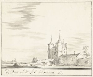 Das Tor an der Lek in Vianen im Jahr 1607