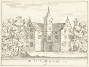Das Schloss Drakenburg bei Soestdijk von Jacobus Stellingwerff