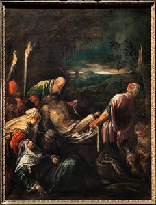 Begräbnis des Leichnams Christi, ca. 1580 von Jacopo (1510 92) Bassano