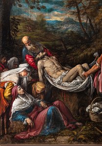 Begräbnis des Leichnams Christi (Detail)
