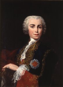 Porträt des Sängers Farinelli Carlo Broschi 1705-1782