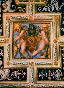 Putti und Wappen von Papst Leo X.
