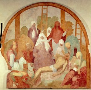 Die Kreuzabnahme (Detail)