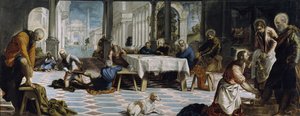 Christus wäscht die Füße der Jünger, 1548 von Jacopo Robusti Tintoretto