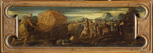 König David bringt die Bundeslade nach Jerusalem von Jacopo Robusti Tintoretto