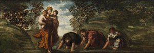 Latona verwandelt die lykischen Bauern in Frösche von Jacopo Robusti Tintoretto
