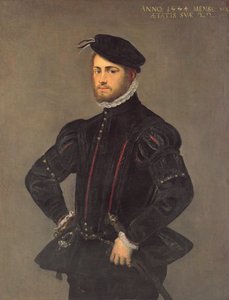 Porträt eines jungen Mannes, 22 Jahre alt, 1554