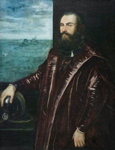 Porträt eines venezianischen Admirals von Jacopo Robusti Tintoretto