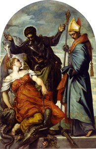 Heiliger Ludwig von Toulouse und Heiliger Georg, 1552