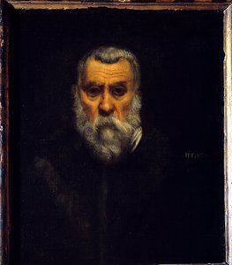 Selbstporträt. Gemälde von Jacopo Robusti, genannt Tintoretto