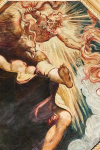Semele verbrannt von Jupiter, ca. 1541 von Jacopo Robusti Tintoretto