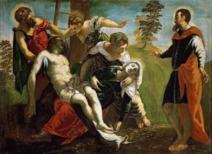 Die Kreuzabnahme, ca. 1548 von Jacopo Robusti Tintoretto