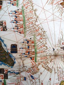 Renaissance-Karte von Europa, nach Jacopo Russo, 1528
