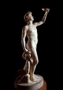 Bacchus (Bacco). Skulptur von Jacopo Sansovino (Jacopo Tatti) (1486-1570). Marmor. 1510. Höhe: 146 cm. Palazzo Bargello, Florenz