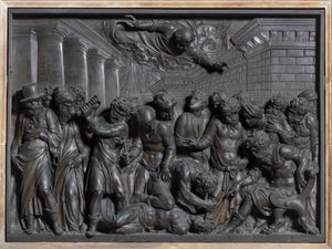 Das Wunder des Sklaven Das Wunder des Heiligen Markus, 1541 von Jacopo Sansovino