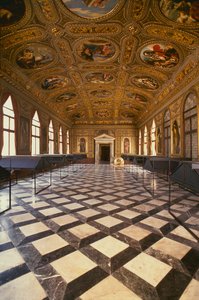 Die Sala Dorata, erbaut 1537-88 von Jacopo Sansovino