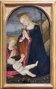 Anbetung Christi mit dem jungen Johannes dem Täufer