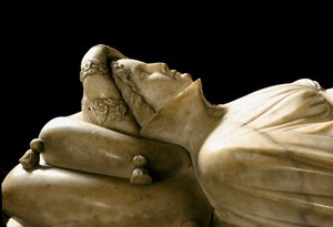 Monument für Ilaria del Carretto der Familie des Markgrafen von Savona (Detail) von Jacopo della Quercia
