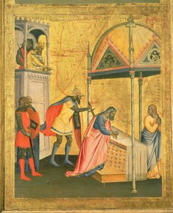 Das Martyrium des heiligen Matthäus, vom Altarbild des heiligen Matthäus und Szenen aus seinem Leben, ca. 1367-70 von Jacopo di Cione