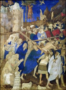Christus trägt das Kreuz, aus den Grandes Heures de Duc de Berry, 1409 von Jacquemart de Hesdin