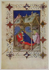 MS 11060-11061 Stunden von Notre Dame: Prime, Die Geburt Christi, aus den 