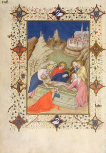 MS 66060-66061 Stunden des Kreuzes: Komplet, Die Grablegung von Jacquemart de Hesdin
