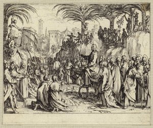 Jesus Christus zieht in Jerusalem ein (Stich)