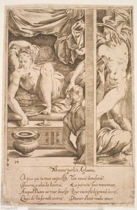 Merkur besucht Herse von Jacques Androuet Ducerceau d.Æ.