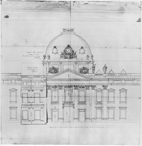 Entwurf für die Ecole Militaire in Paris, 1769