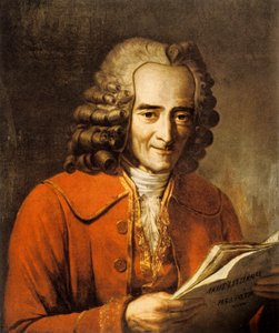 Francois Marie Arouet, genannt Voltaire, französischer Schriftsteller und Philosoph (Lithographie) von Jacques Augustin Catherine (after) Pajou