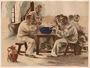 La Soupe à la Chambrée, 1899 von Jacques Baseilhac