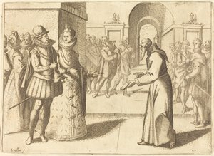 Ein Kapuziner bringt Dank des Königs von Bayern, 1612