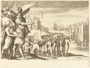 Angriff auf zwei Festungen von Jacques Callot