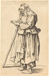 Bettlerin erhält Almosen von Jacques Callot