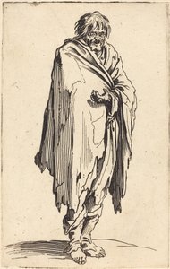 Bettler mit nacktem Kopf und Füßen, ca. 1622