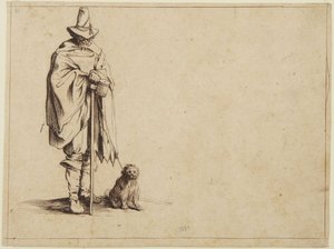 Bettler mit Hund