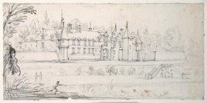 Schloss Chantelou, im Tal der Orge, zwischen Linas und Chestres von Jacques Callot