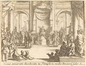 Christus im Gespräch mit den Ärzten von Jacques Callot
