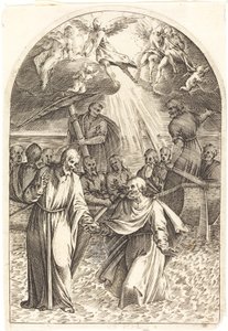Christus geht auf dem Wasser [zweite Platte]